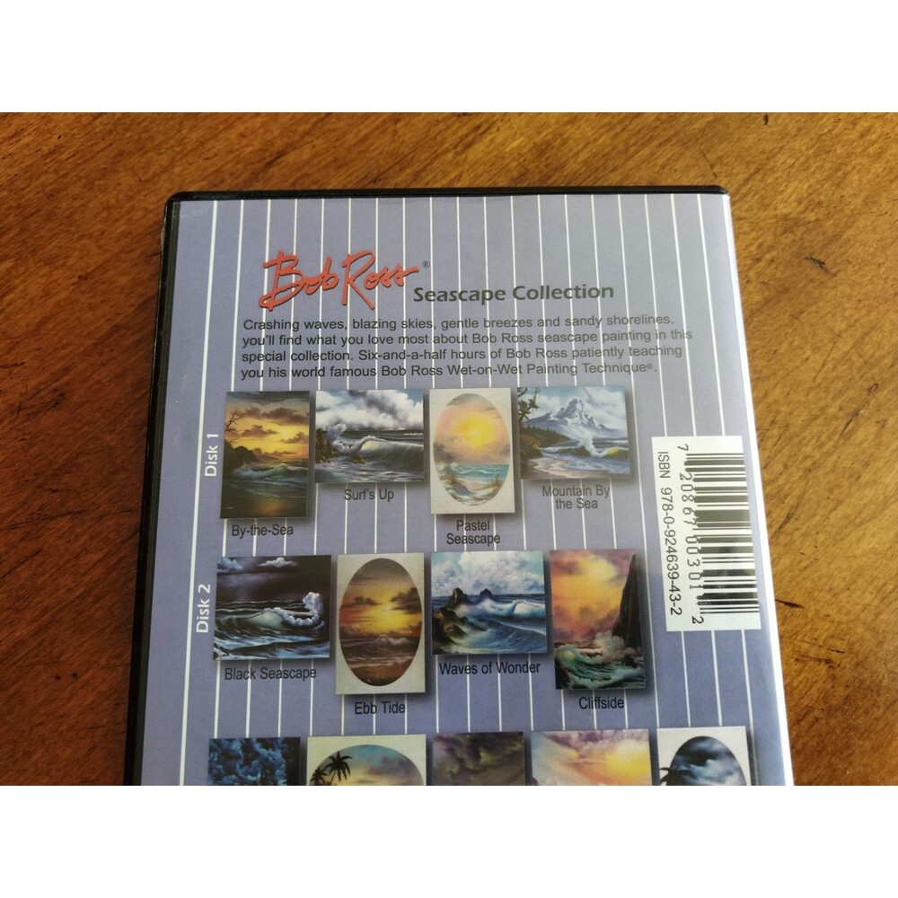 Bob Ross Joy of Painting Series: Seascape Collection DVD 13 30min Painting Guide - Picture 3 of 8